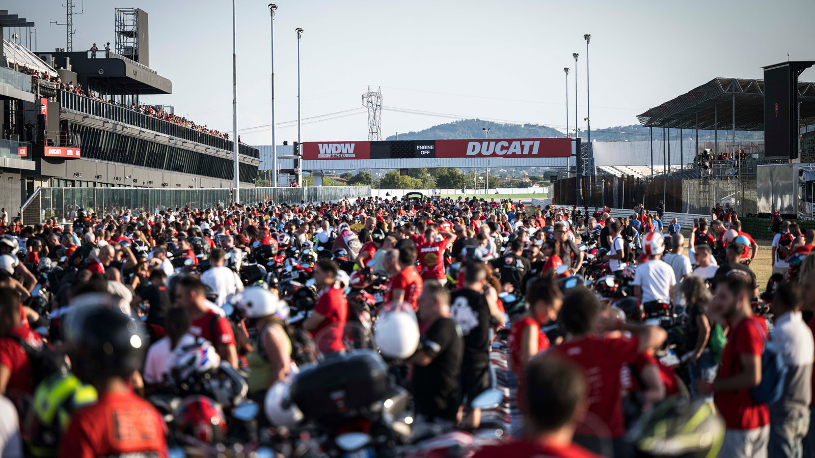 The crowds at World Ducati Week 2024